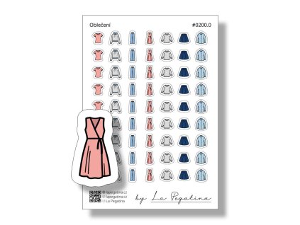 samolepky do diare obleceni