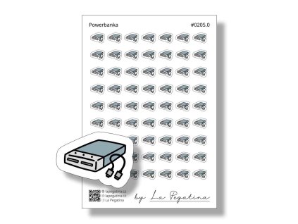 samolepky do diare powerbanka