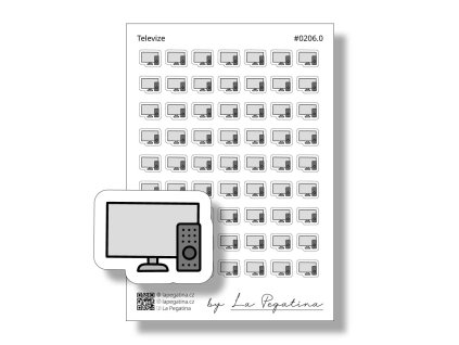 samolepky do diare televize