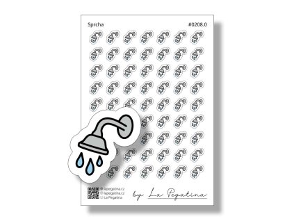 samolepky do diare sprcha
