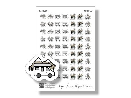 samolepky do diare karavan