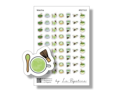 samolepky do diare matcha