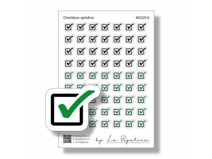 samolepky do diare checkbox splneno