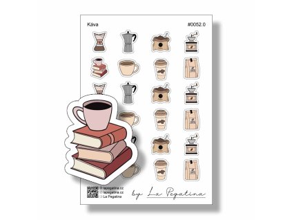 samolepky do diare kava