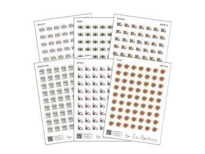 sada samolepek do diare jidlo