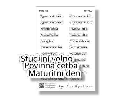 samolepka do diare maturita