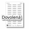 samolepky do diare dovolena