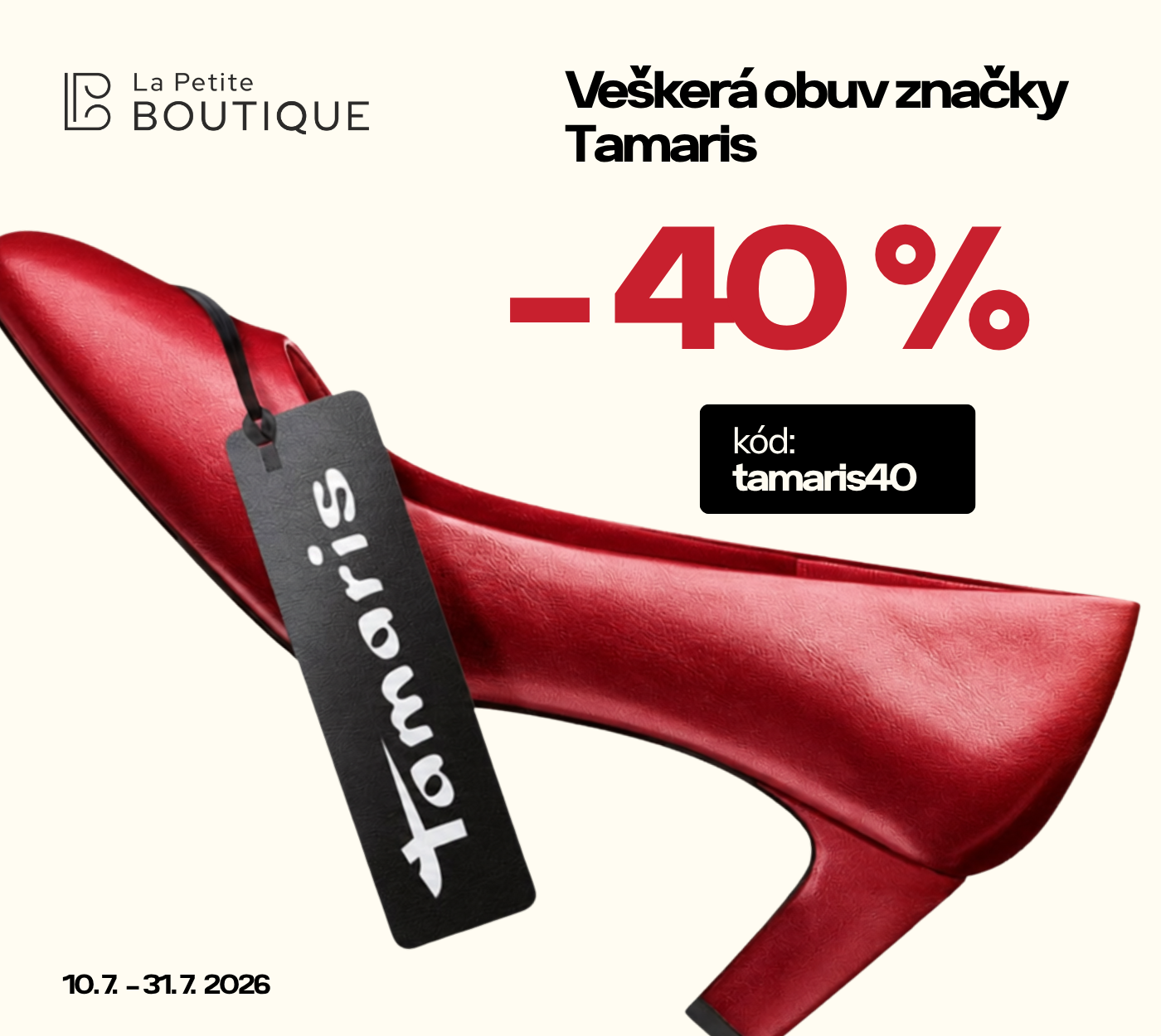 Obuv Tamaris - sleva 40%