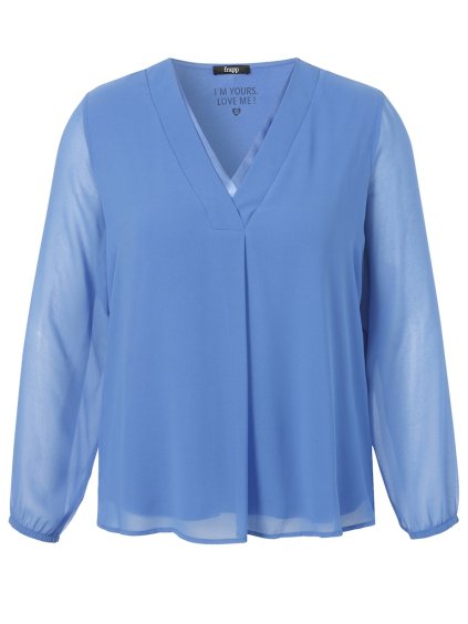 Šifónová halenka Frapp 2465 740 modrá