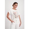 T Shirt mit Elefanten Print Off White monari 27870