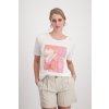 T Shirt mit Glitzer Print Off White monari 34457