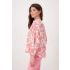 Paisley Muster Bluse mit Smoke Einsatz Pink monari 76404