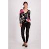 Blumen Pullover mit Strass Mehrfarbig Schwarz gemustert monari 48543