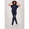 Jogging Sweatpants zum Binden Blau Dunkelblau monari 82065