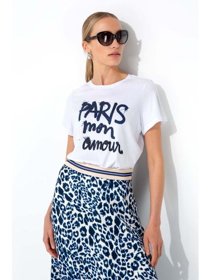 TRIKO CATNOIR 261-6350-109 s nápisem a kamínky