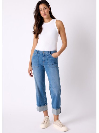 DŽÍNY FUTURE PEOPLE 06:16 modré