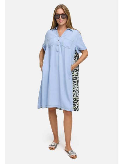 ŠATY CATNOIR 262-3183 modré se vzorem