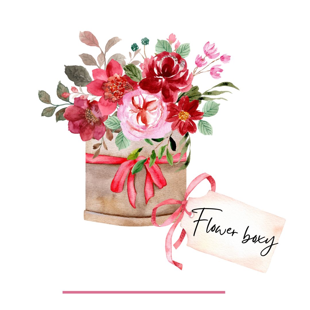 Aranžmá z umělých květin ve flower boxu