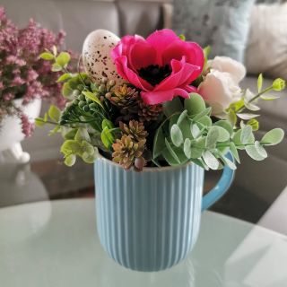 Volný jarní hrníček 🌺 Cena 240 Kč #jarovola #umelekvetiny #dekoracenamiru #dekoracedobytu #dekorace #nevonialenevadnou...