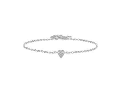 Náramek LOVELY ZIRCON - stříbrný