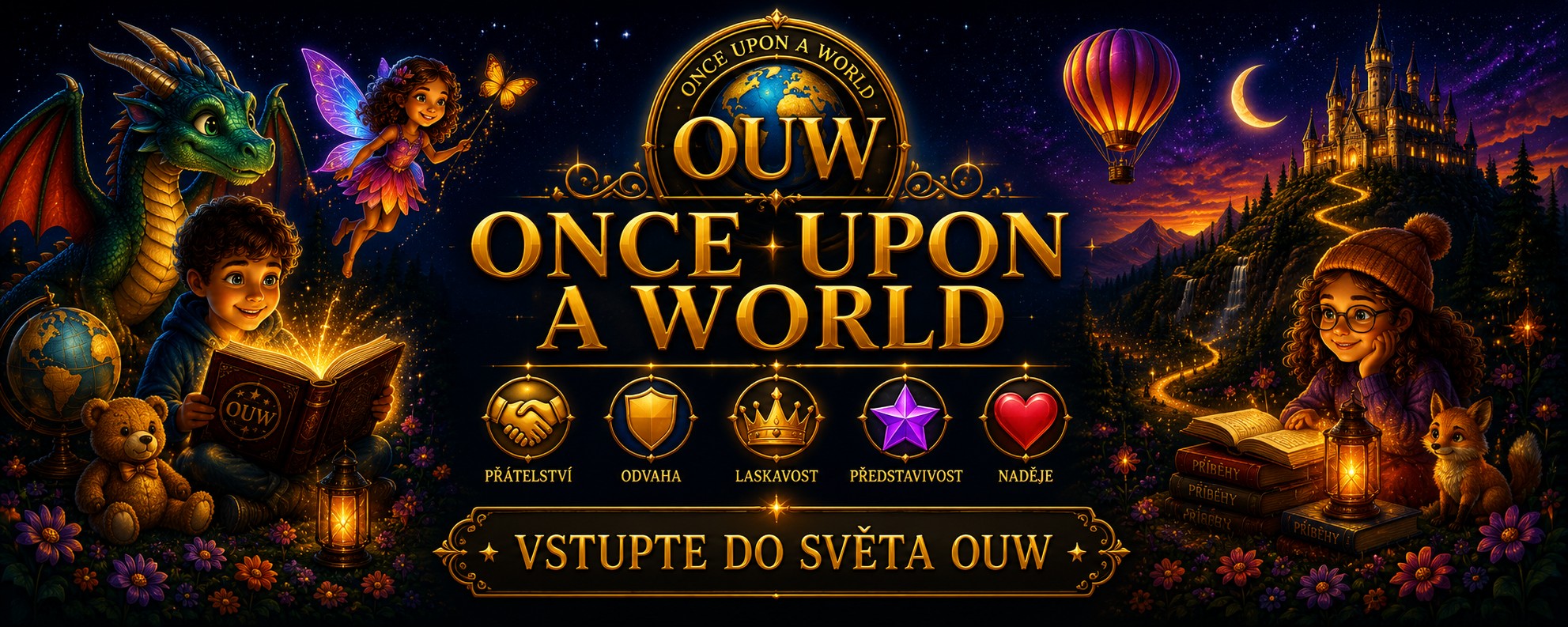 Once Upon a World – Dětský svět, který má smysl. Kouzelné příběhy plné dobrodružství, přátelství a hodnot.