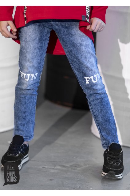 Dívčí Jeans Fun modré