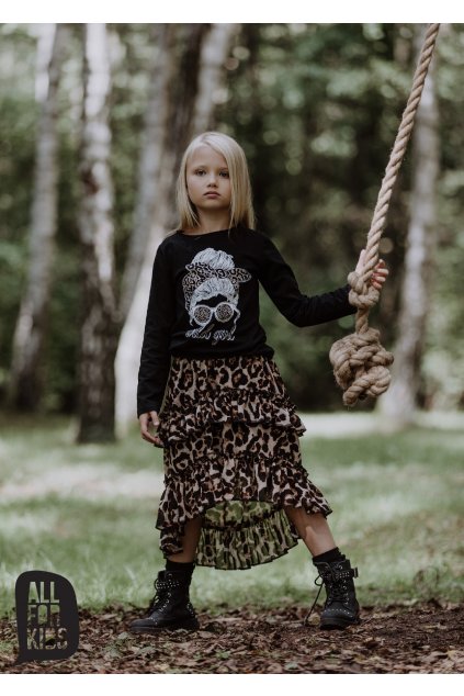 Dívčí tričko Wild girl s dlouhým rukávem