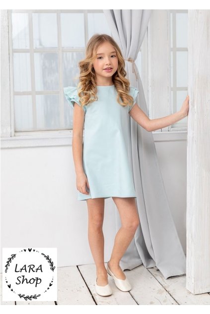 All for kids dívčí šaty mátově zelené