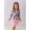 Lily Grey dívčí šaty šedo-růžové