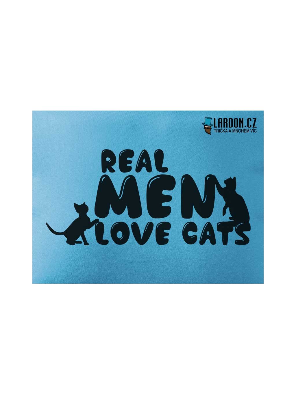 real men love cats motiv tričko náhled