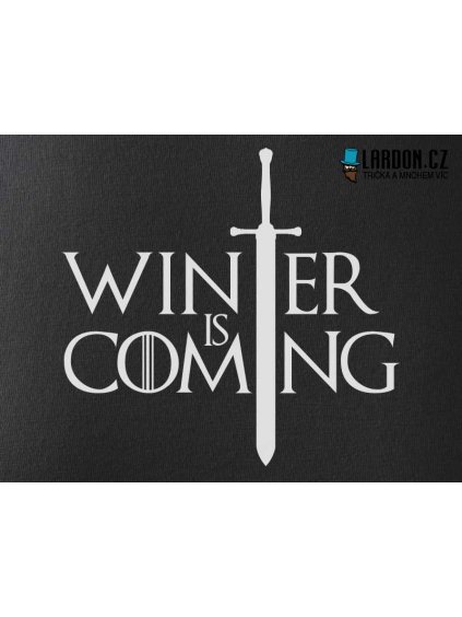 winter is coming meč náhled tričko