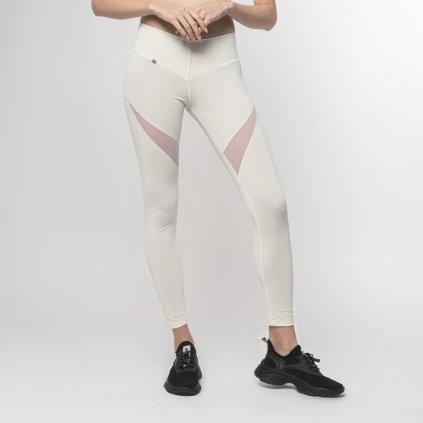 IVORY BÍLÉ PUSH UP LEGÍNY SE SÍŤKOU SHAPE