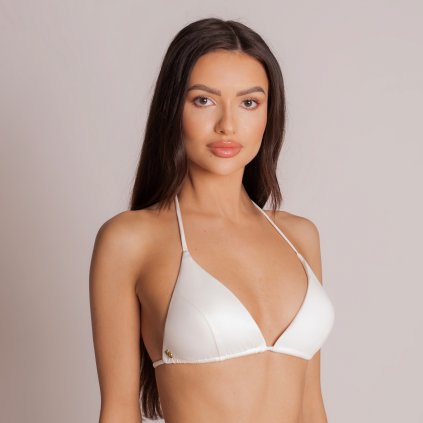 IVORY BÍLÝ PUSH UP TROJÚHELNÍKOVÝ VRCHNÍ DÍL PLAVEK BIKINI KLASIK