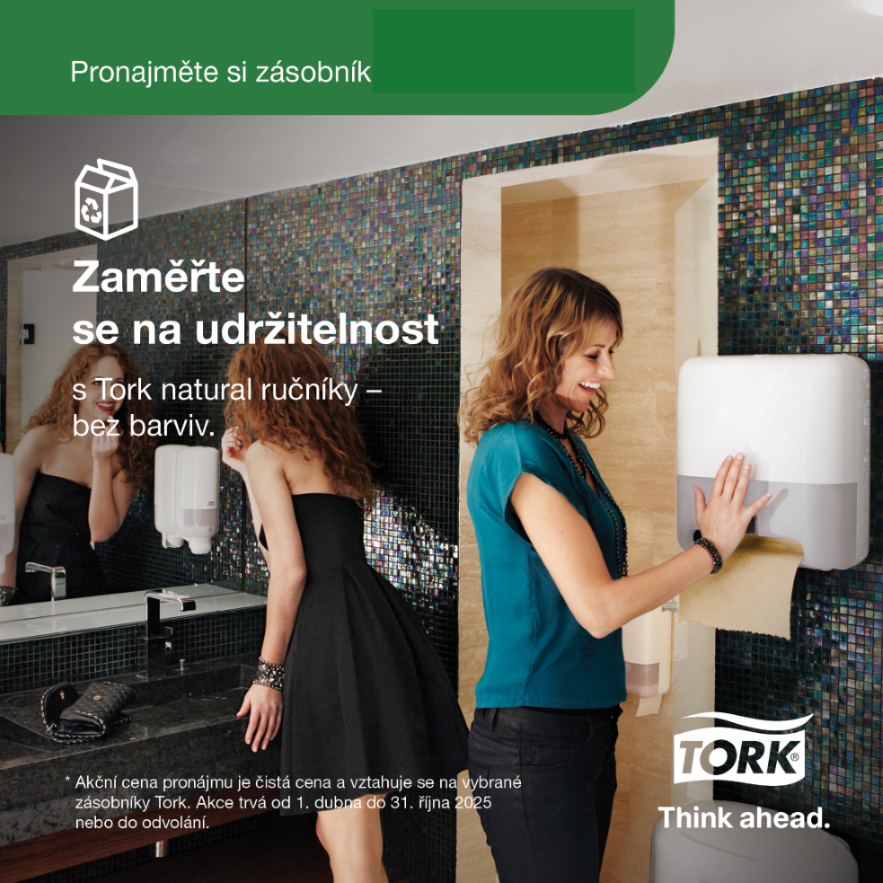 Zvýhodněná cena dávkovačů a zásobníků TORK