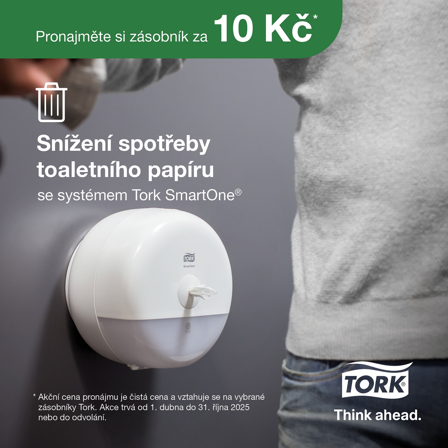 Pronájem zásobníků Tork již od 10Kč.