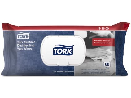 Tork Feuchte Desinfektionstücher für Oberflächen Weiß
