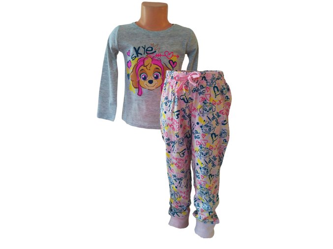 Dívčí pyžamo Tlapková Patrola - Skye , dlouhé, vel. 110-122cm
