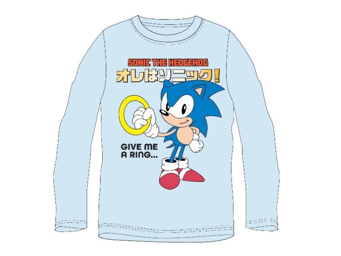 Tričko SONIC, dlouhý rukáv, vel. 140cm