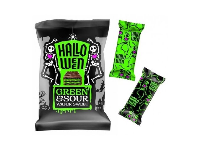 halloween green sour wafer sweet 150g