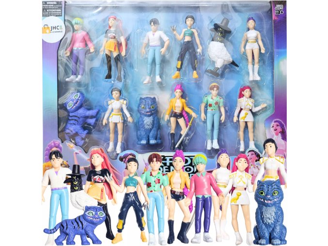 K POPOWE LOWCZYNIE DEMONOW FIGURKI ZESTAW KPOP K pop demon hunters 12 szt