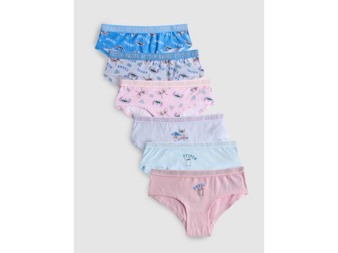 6pack dívčí kalhotky Stitch, vel. 128-152cm
