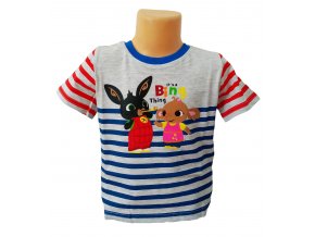 Chlapecké tričko BING A SULA šedé, vel. 92, 116cm