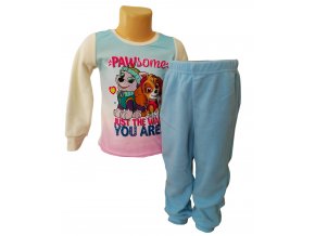 Zimní dívčí flísové pyžamo Tlapková Patrola, vel. 92, 98cm