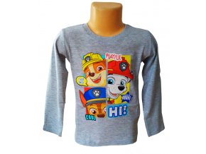 Tričko TLAPKOVÁ PATROLA, šedé, vel. 98cm