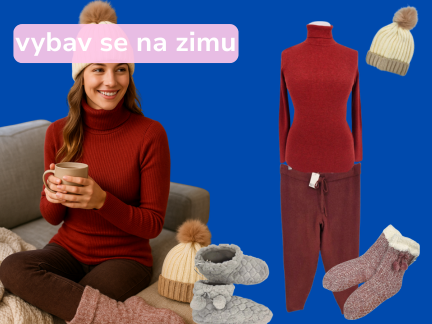 vybav se na zimu šálou, čepící a ponožkama