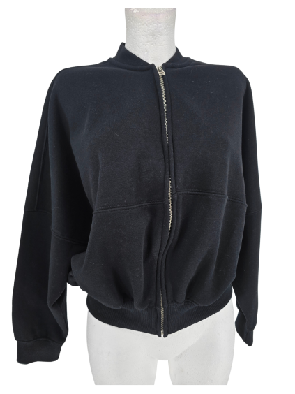 oversized černá mikina  ZARA