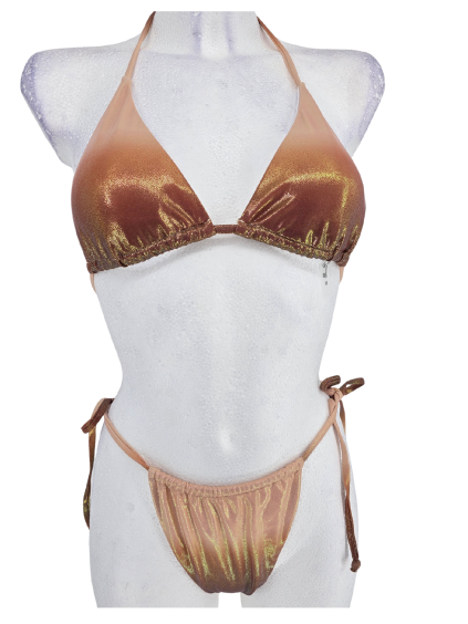hnědo zlaté  bikiny  SHEIN