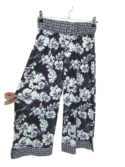 černobílé široké kalhoty  RIVER ISLAND