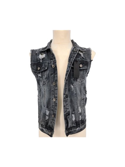 džínová vesta vel.  28 -  XS