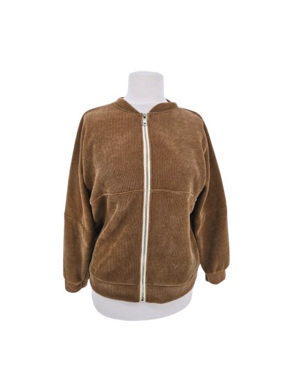 hnědá propínací mikina ITALY 42/44